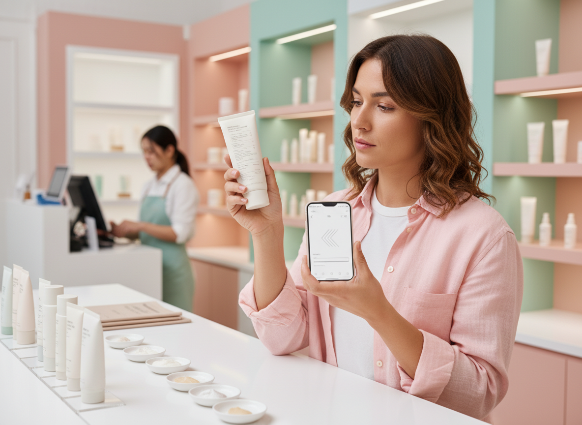 SMART K-BEAUTY SHOPPING. INGREDIENTS · TESTER HYGIENE · SIZE
